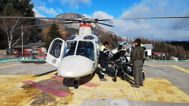 Carabineros trasladó, de urgencia, en helicóptero a paciente desde Chile Chico a Coyhaique
