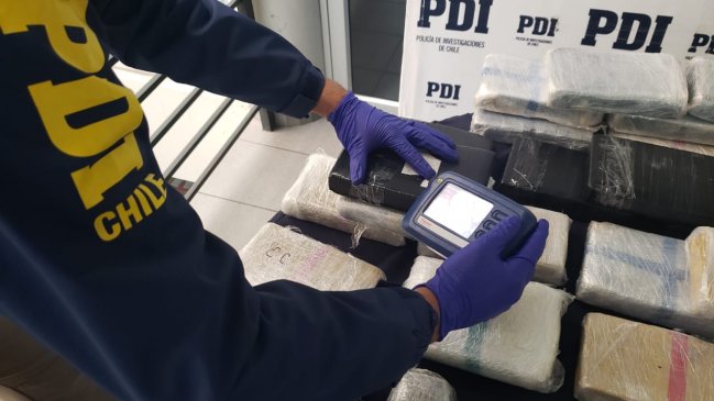 Dos detenidos y más de 30 kilos de droga dejó operativo antidrogas realizado en Arica