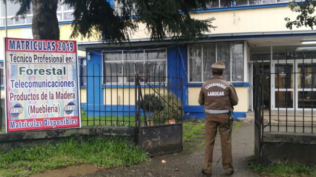 Investigan robo de herramientas desde taller del Liceo Vicuña Mackenna de Valdivia