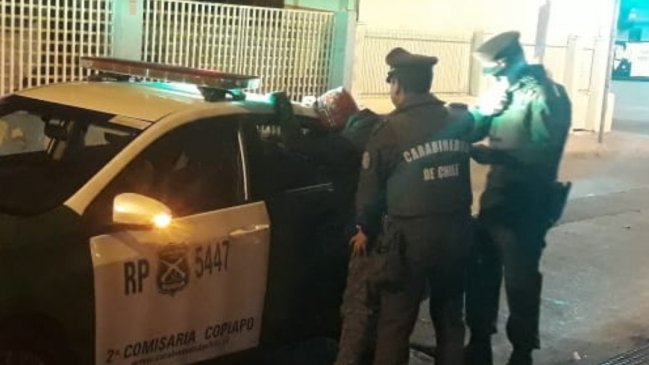 Hombre fue detenido como sospechoso de robo en céntrico local de Copiapó