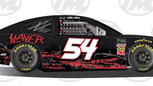 Eliminan a último minuto logo de Slayer en auto de NASCAR