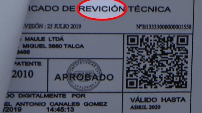 Certificados falsos de 