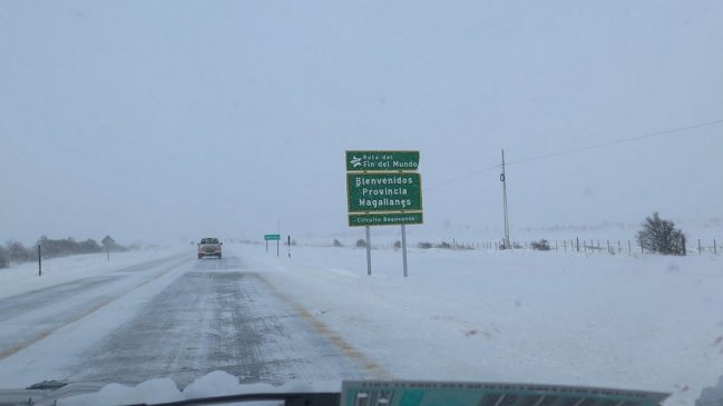 Neblina y escarcha en rutas de Magallanes: Piden precaución a conductores