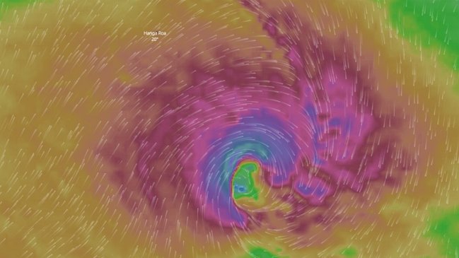 Vientos huracanados causaron daños en Rapa Nui