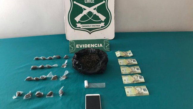 Carabineros detuvo a un sujeto que vendía drogas a escolares de Rancagua