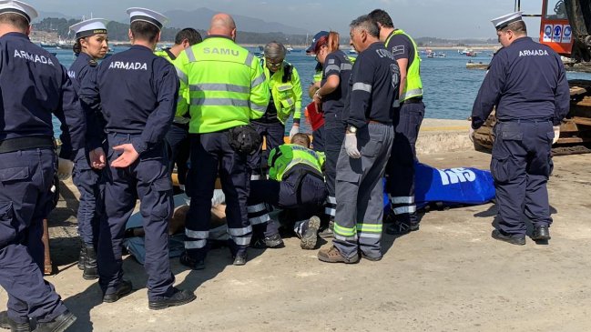 Dos muertos tras caer al mar mientras recolectaban mariscos en Quintero