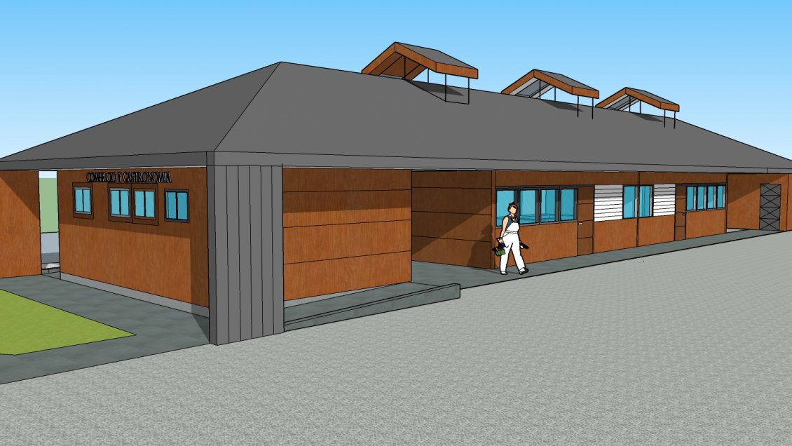 Moderno mercado municipal cambiará el rostro del barrio Estación en la comuna de Gorbea