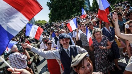  Franceses conmemoran los 75 años de la liberación del yugo Nazi  