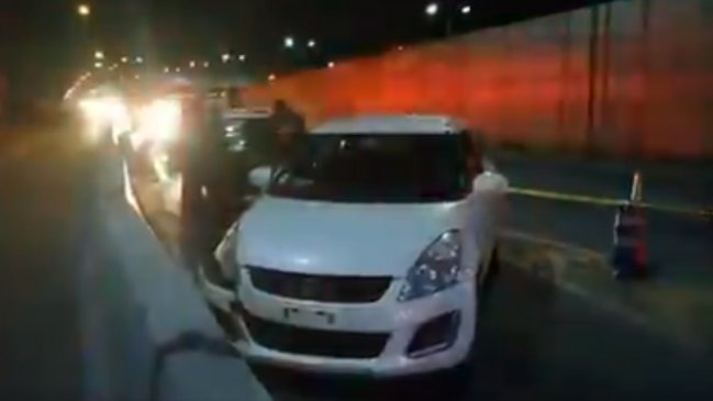 Persecución policial tras una serie de asaltos terminó en accidente en Acceso Sur