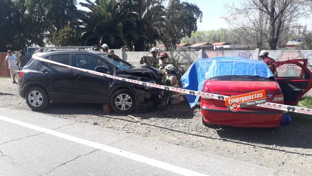 Un fallecido y dos lesionados dejó accidente de tránsito en la comuna de Doñihue