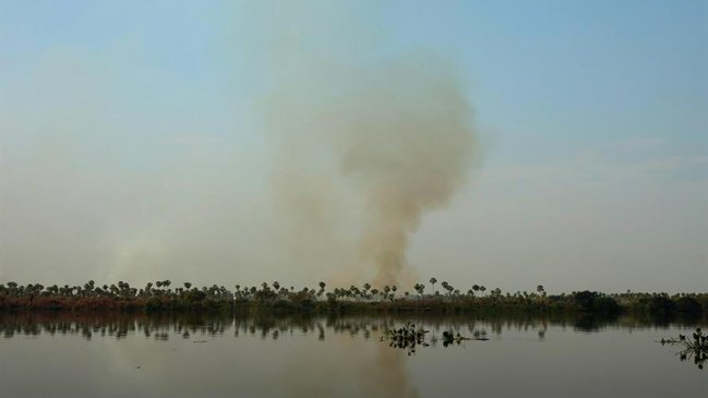 Paraguay considera controlados los incendios en su frontera con Bolivia y Brasil