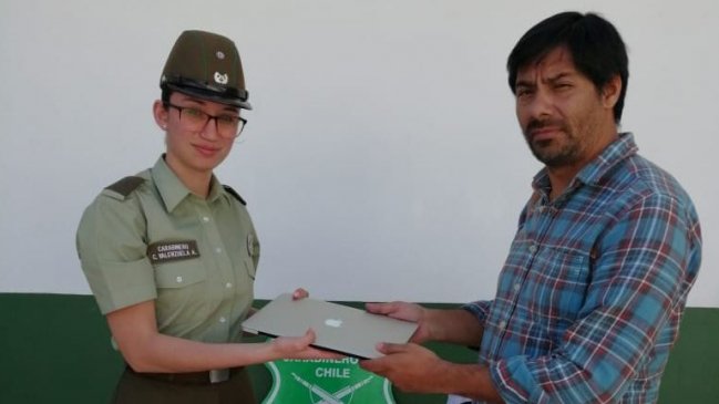 Carabineros recuperó computador robado que avisó su ubicación en Copiapó