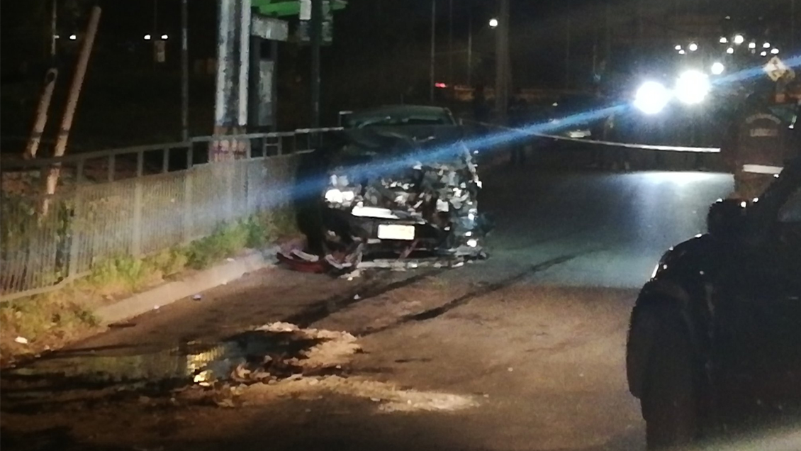 Delincuentes chocaron a una embarazada en Conchalí