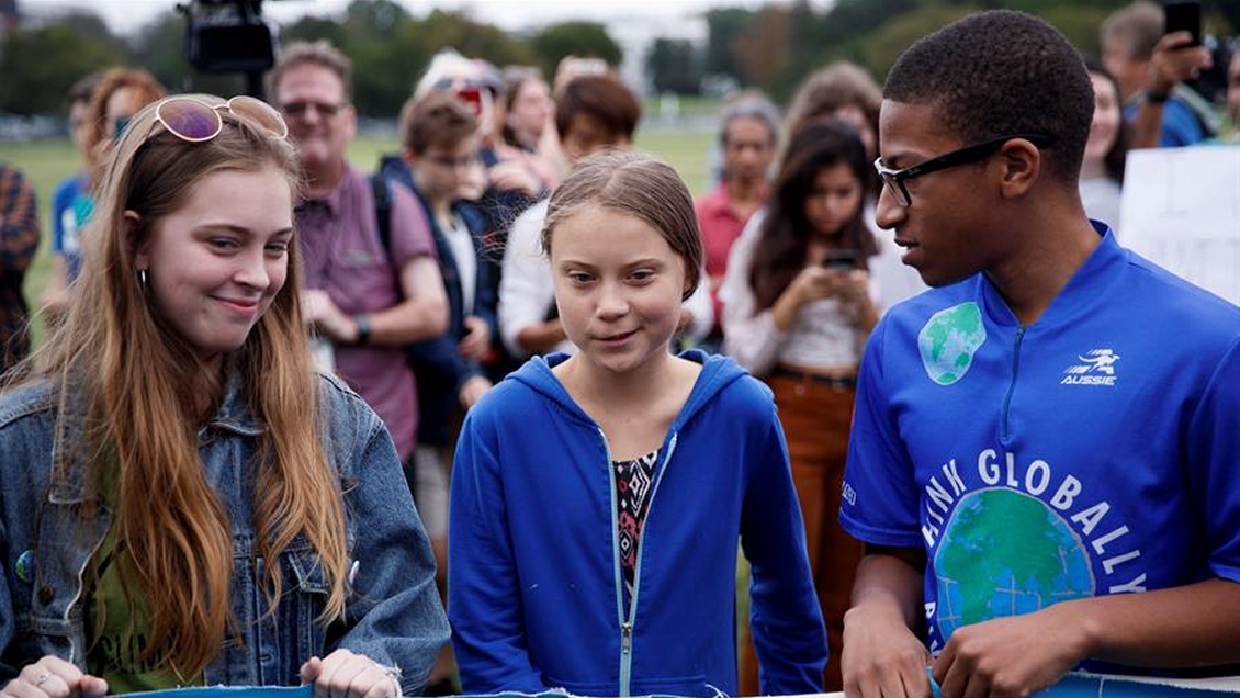 Greta Thunberg realizó advertencia frente a la Casa Blanca: 