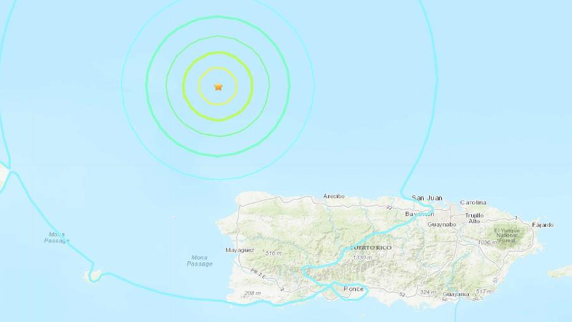 Fuerte y prolongado temblor sacudió a Puerto Rico