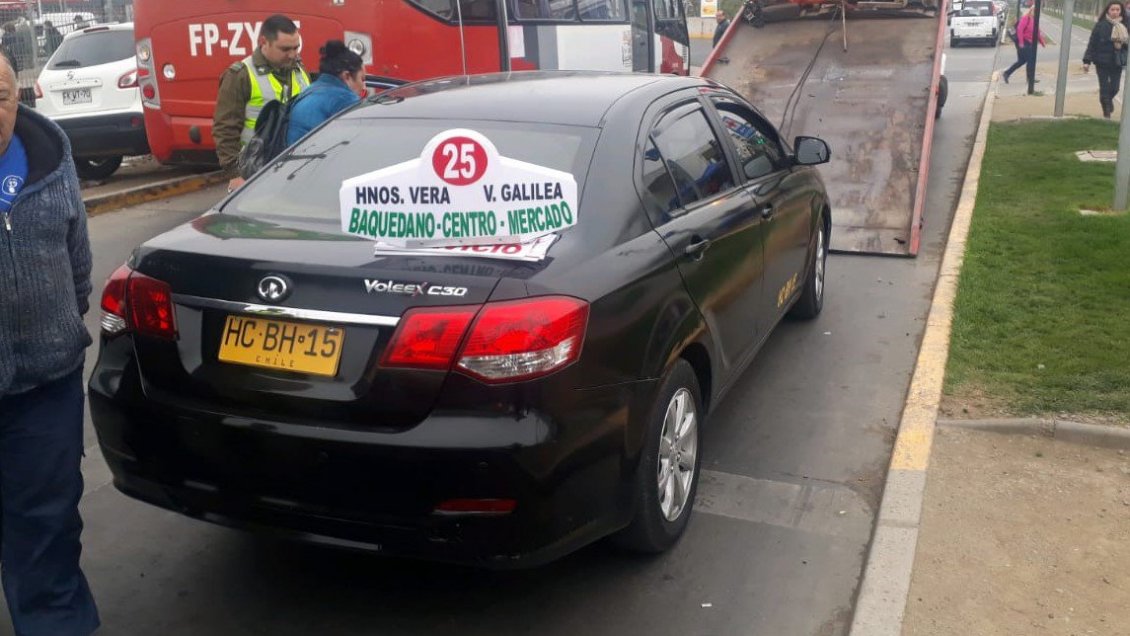 Retiran de circulación tres vehículos que simulaban ser colectivos en Rancagua