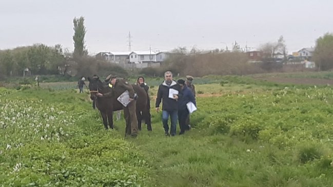 Con carabineros, el MOP tomó posesión de terrenos de horticultores para Puente Industrial en San Pedro de la Paz