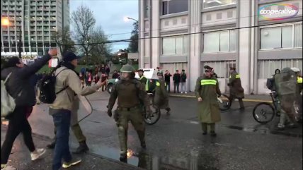   Siete detenidos tras incidentes en Valdivia en protesta de pescadores 