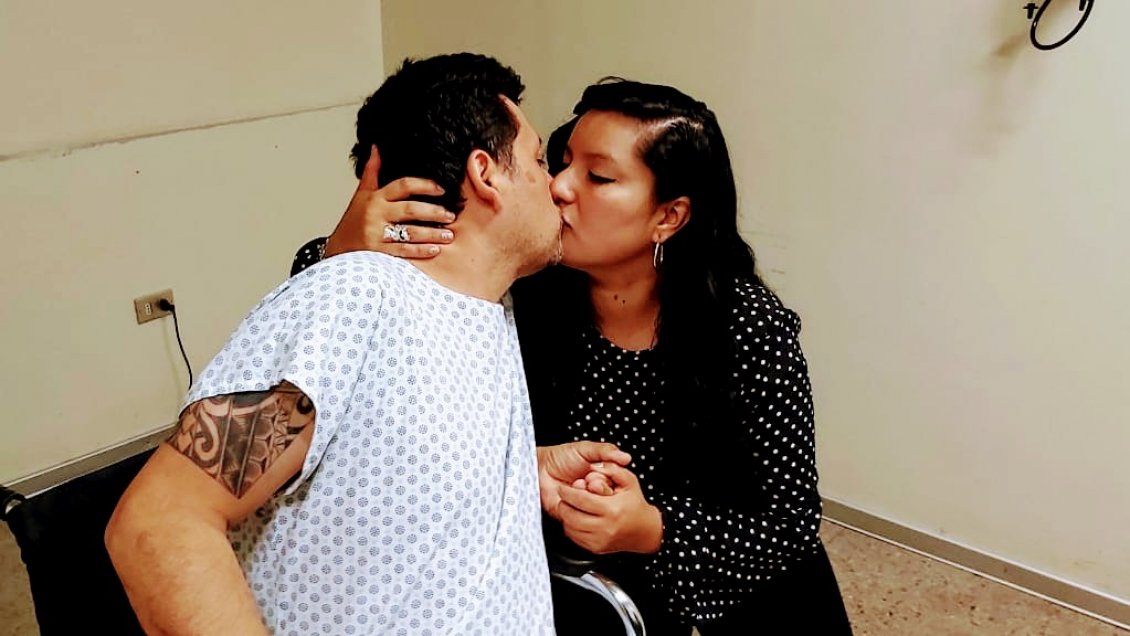 Paciente con tumor cerebral se casó en el hospital de Iquique