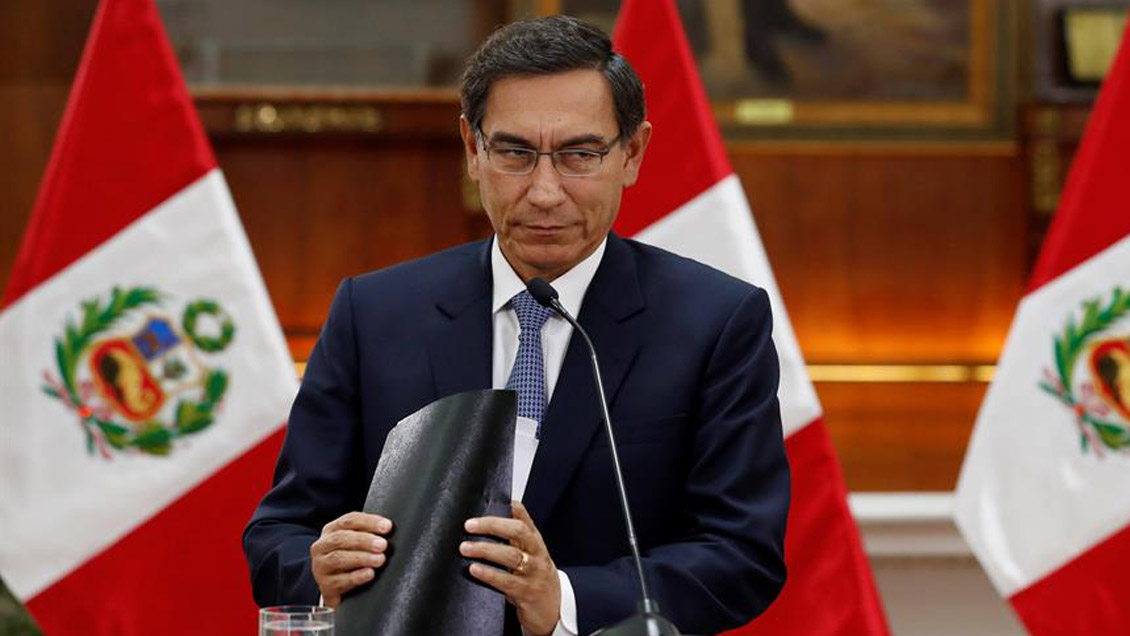 Vizcarra dio ultimátum al Congreso peruano: lo disolverá si deniega la cuestión de confianza