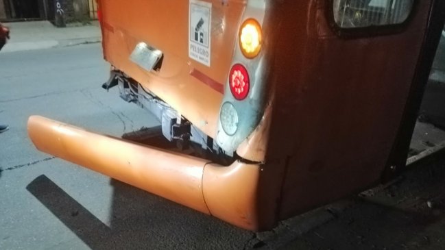 Quilicura: Colisión de buses del Transantiago dejó una docena de heridos