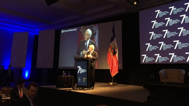 Piñera en el Encuentro Anual del Comercio: 