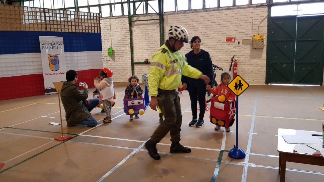 Palmilla: Niños participaron en jornada preventiva de seguridad vial