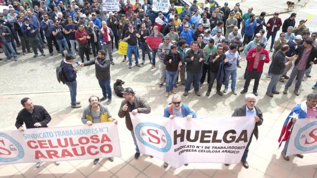 Sindicato de Celulosa Arauco suspendió huelga para retomar negociaciones