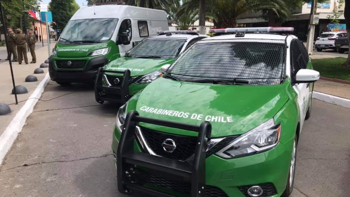 Entregan nuevos vehículos a Carabineros en O'Higgins