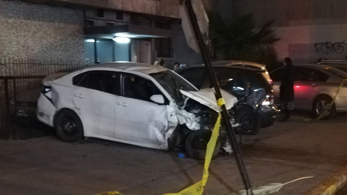 Persecución en Providencia finalizó con un accidente de tránsito