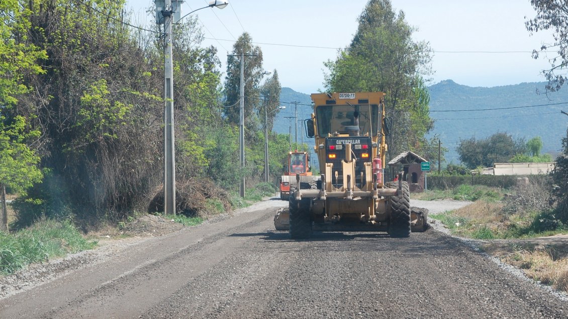 Inician obras de pavimentación en Chimbarongo