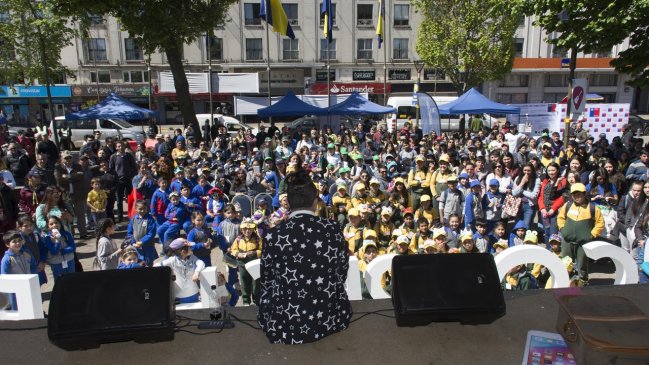 Cientos de niños del Biobío participaron de fiesta por la acción climática
