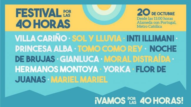 Fue suspendido el Festival por las 40 Horas