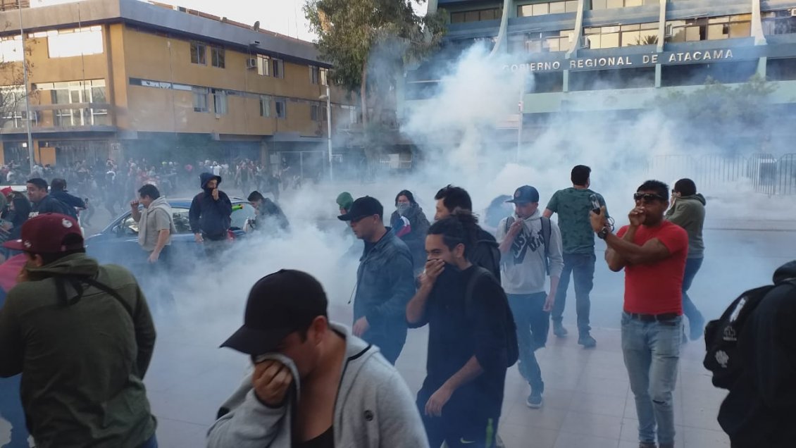 Atacama: Un total de 45 detenidos y cinco carabineros lesionados dejó jornada de protestas