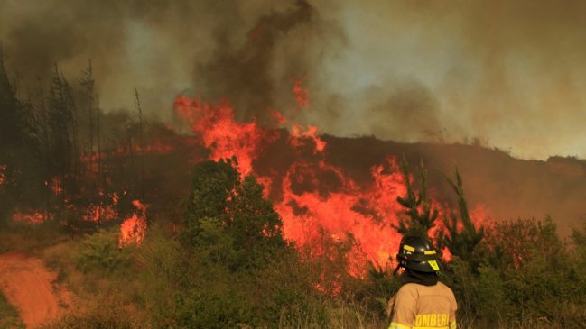 Alerta Temprana Preventiva en la Región de Valparaíso por amenaza de incendio forestal