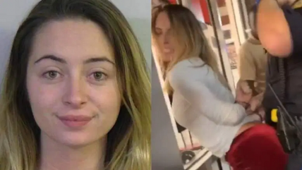 Viralizan registro de mujer 