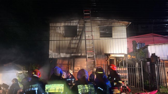 Incendio dejó dos muertos en Puerto Montt