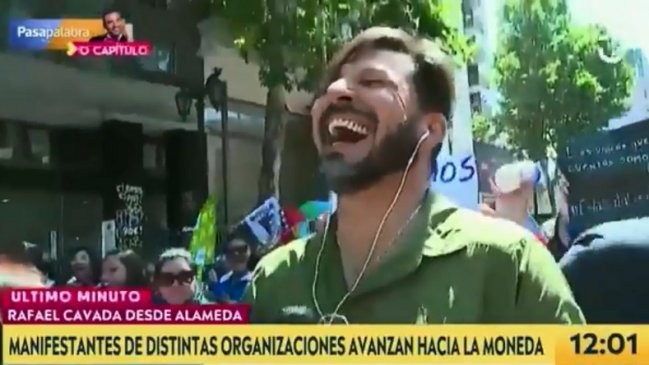Viralizan reacción de Rafael Cavada a insulto en vivo contra Karol Lucero