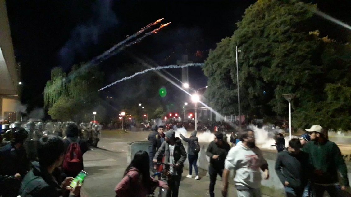 Ñuble: 176 detenidos y 25 carabineros lesionados en 11 días de protestas