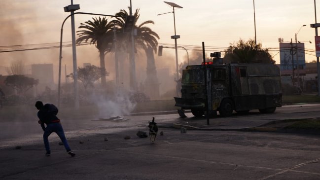 Con enfrentamientos finalizó nueva jornada de manifestaciones en La Serena