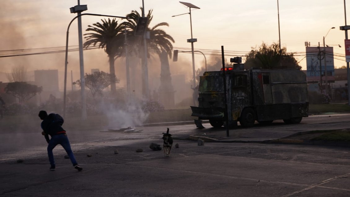 Con enfrentamientos finalizó nueva jornada de manifestaciones en La Serena