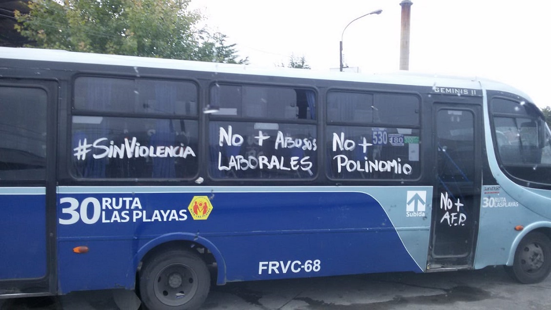 Baja adhesión registró el paro de la locomoción colectiva licitada del Gran Concepción