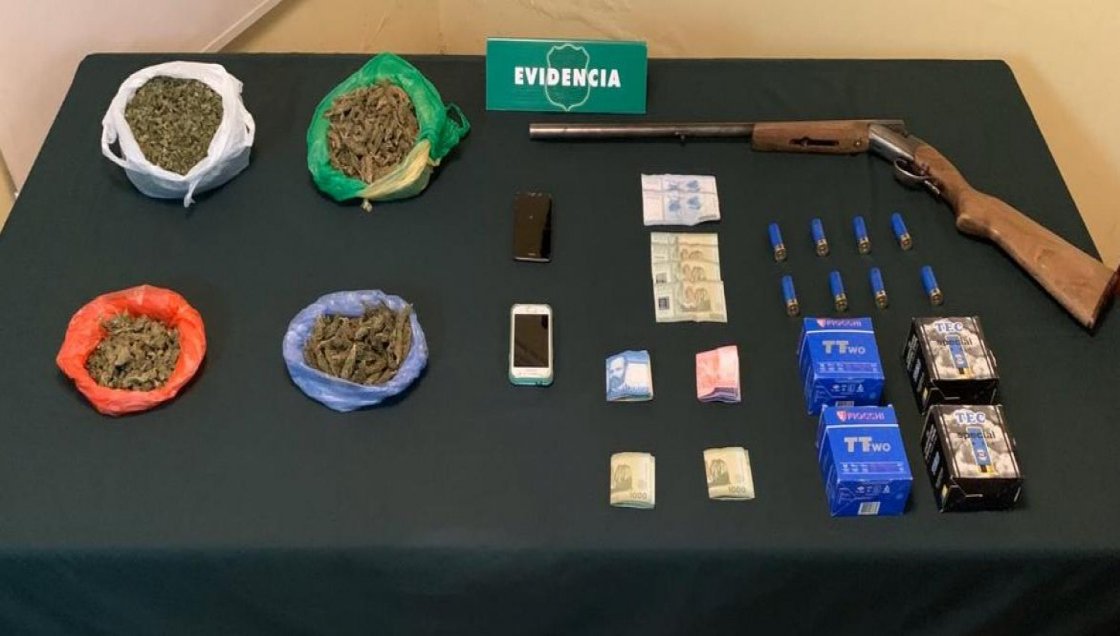 Detienen a familia sospechosa de tráfico de marihuana en comunas de Itata