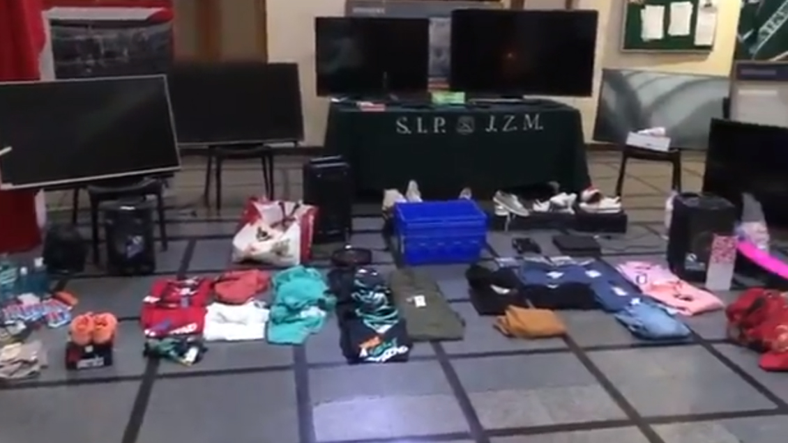 Carabineros detuvo a 10 personas acusadas de saqueos en el centro de Santiago