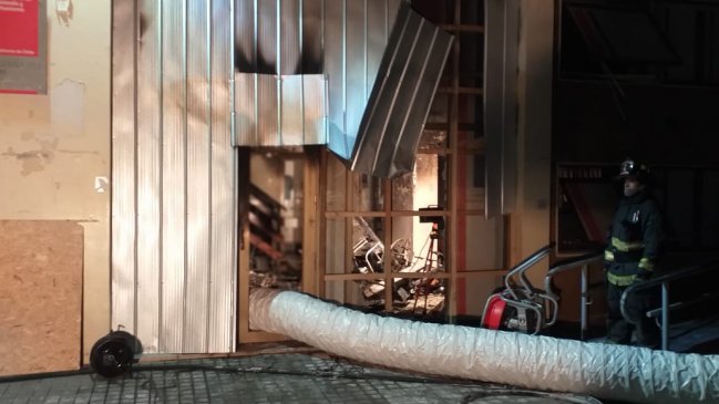 Incendio afectó dependencias del Serviu en Osorno