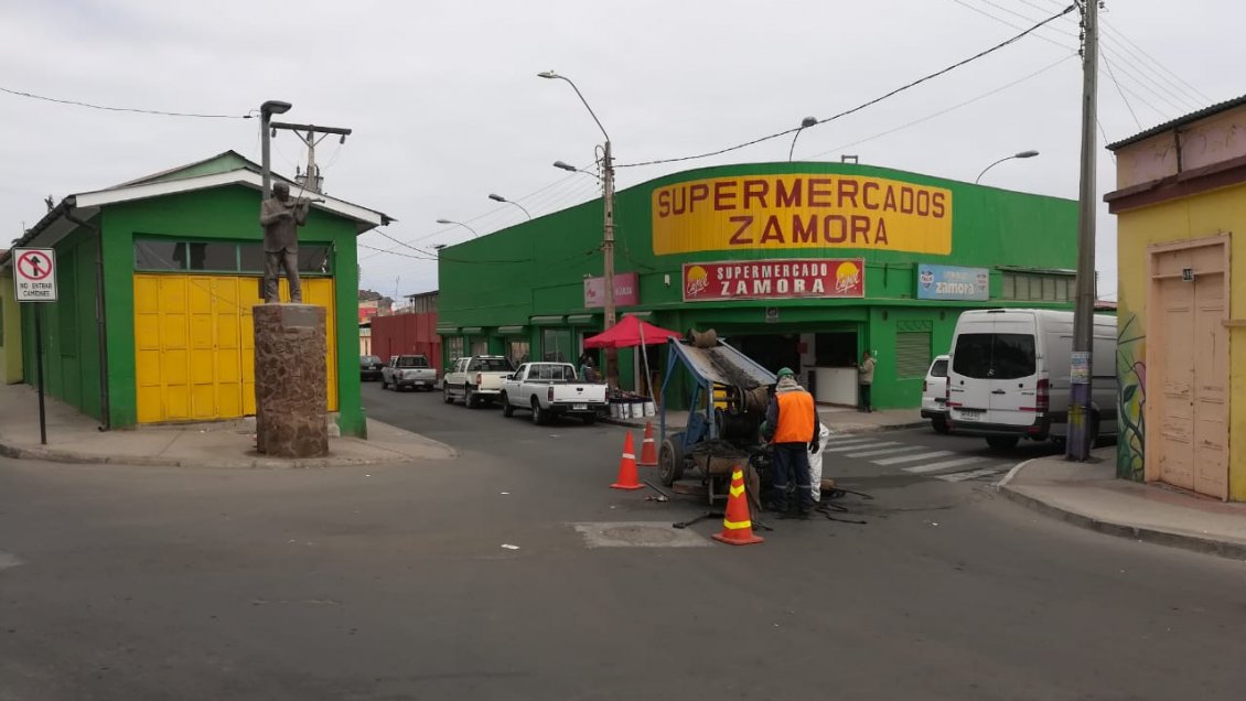 Retiran piedras acumuladas en el alcantarillado de Chañaral desde el aluvión de 2017