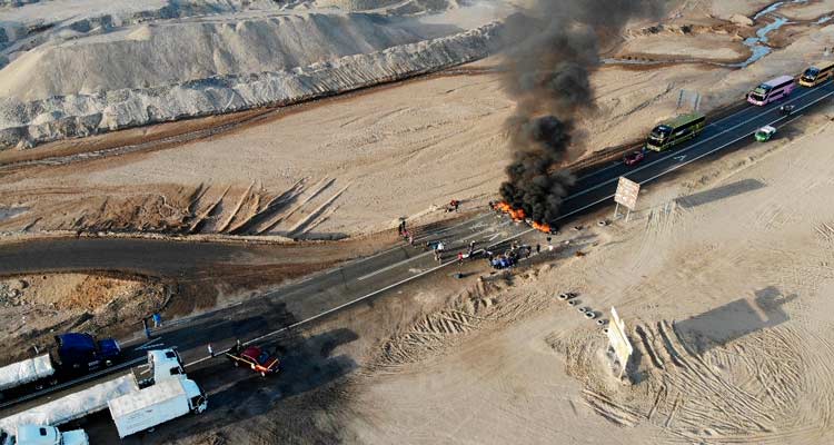 Tránsito interrumpido en las principales rutas de Atacama