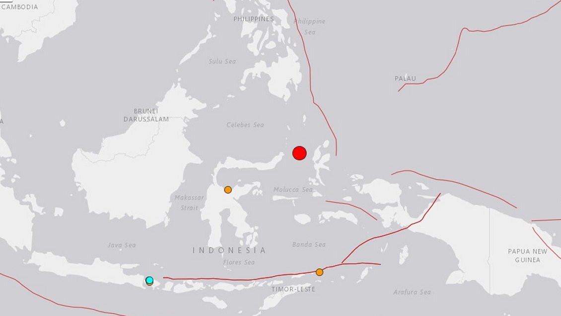 Terremoto magnitud 7,1 sacudió al norte de Indonesia