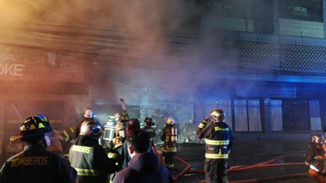 Incendio afectó a un pub en Osorno