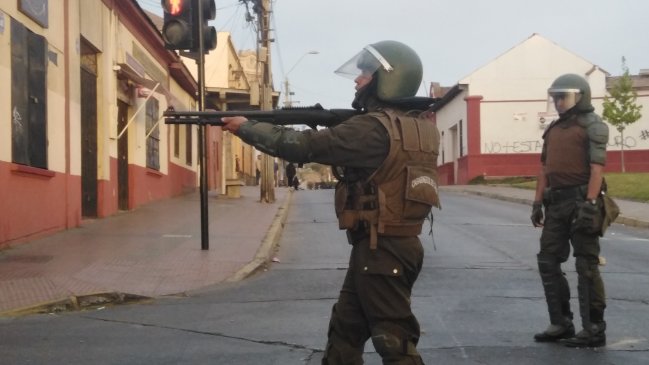 Corte de La Serena ordenó a Carabineros a abstenerse de disparar balines y limitar lacrimógenas